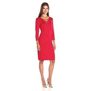 Calvin Klein Lace Up Dress